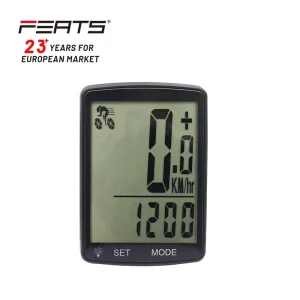 21-Function 3.4″ Screen Wireless Waterproof IPX4 Cycling Computer Stopwatch
