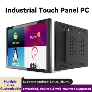 21.5 Inch RK3588 Industrial Panel PC Android 12 All in One PC Capacitive Touch Screen IP65 Waterproof Fanless Computer Stock