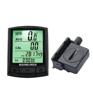22-Function Wireless Bicycle Computer with Large Rainproof Screen and Bike Odometer