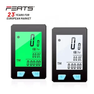 22-Function Wireless Cycling Computer 2-Inch Screen IPX44 Waterproof Stopwatch