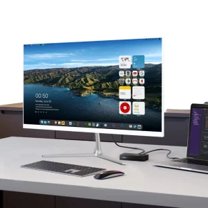 22 Inch All-in-One PC Core i5 128GB SSD DDR3 Windows 10 OEM Monoblock Office and Education Desktop Computer with WiFi and Speaker