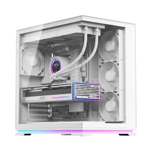 23 Years Top Manufactures Factory OEM ODM Custom Mid Tower ATX Sea View Computer Gaming Case Dual Chamber PC Case