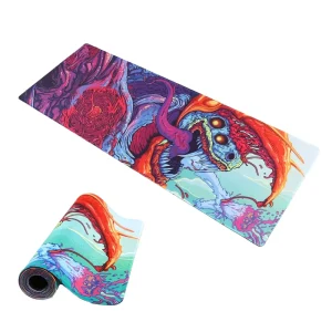 23.6” X 11.8” Rubber+Fabric 2mm Thick Non Toxic Gaming Mouse Pad Desk Mat with Custom Anime Design in Stock