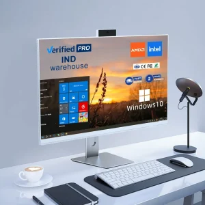 23.8 Inch FHD All-in-One Desktop Computer 6th Gen i5 Dual-Core Monoblock Business AIO PC with DDR3 RAM for Home Use
