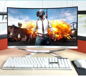 24″ High Quality Curved AIO Desktop Gaming PC DDR3 IPS CPU I5 I7 I9 Dedicated Card Barebone Monoblock All in One Game Computer