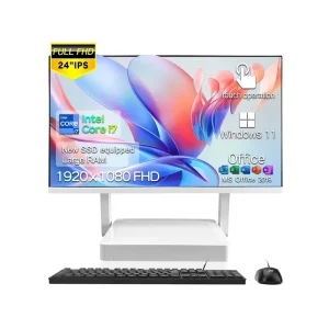 24 Inch All-in-One Computer Core i5/i7 Windows 10/11 Wireless Charging Base Rotary Touch Monitor