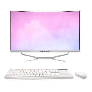 24 Inch Curved Screen 256GB SSD All in One Computer Set Support I3 I5 I7 Desktop All in One PC