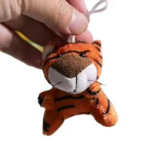 24 Pcs Mini Animal Plush Keychain Set Colorful Assorted Soft Stuffed Animal Bag Charms