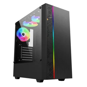 24 Years Factory CPU Gamer Gaming case with Tempered Glass for Front Panel Side Pane Computer case