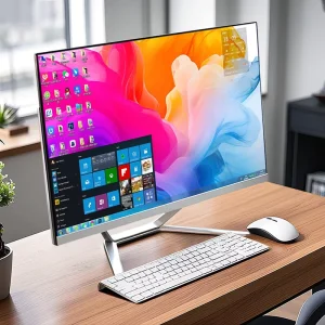 27 Inch All in One PC Core I7 16GB RAM 512GB SSD OEM AIO Desktop Computer Monoblock All in One PC With UPS Battery