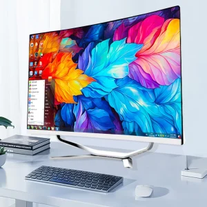 27 Inch Curved All-in-One PC OEM ODM Core i5-4570 8GB 256GB SSD Desktop Computer with UPS Battery