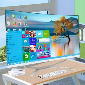 27 Inch Curved Screen All in One PC GTX1050ti GTX 1660S OEM AIO Desktop Computer Monoblock All in One PC