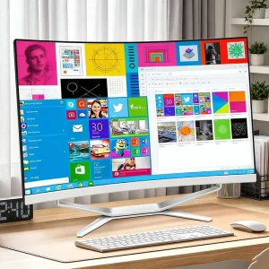 27 Inch Gaming LCD All-in-One PC Core I7 16GB RAM 512GB SSD OEM Desktop with Keyboard and Mouse