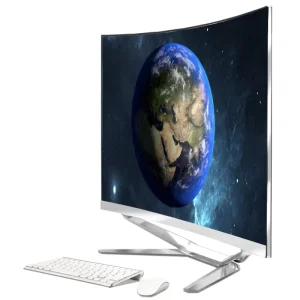 27 inch Large Screen Gaming Pc Curved Core I7 I9 Gamer All in one Computer Business Office Home Use FHD 512GB 1TB All in One Pc
