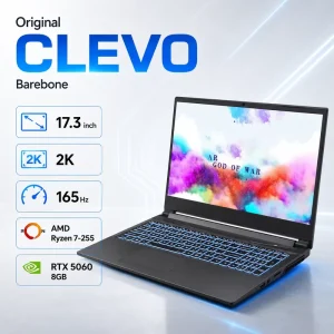 2K 165Hz 17.3 Inch AMD Ryzen 7 255 RTX 5060 8GB GDDR7 WiFi 6 DDR5 Workstation English Gaming Laptop