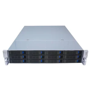 2U 12-Bay Rackmount Server Chassis SGCC Steel 1.2mm SAS/SATA Backplane