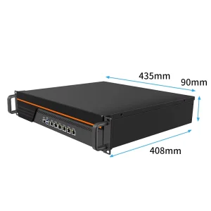 2U Rackmount Firewall Appliance with Atom C3758 8 Core Processor 6 Gigabit LAN 8 Port 10G SFP+ Network Security Server