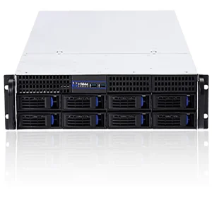 2U Rackmount Server Chassis8 Drive Bays High Performance with Multiple LAN Ports Industrial Firewall Case ATX Compatible OEM ODM