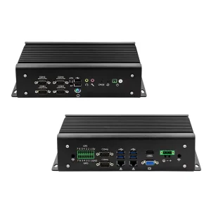 2x LAN Industrial Fanless Embedded Computer 7th/8th Gen Intel Core I5/I7 Processor RS485 6 COM Ports Mini PC Case