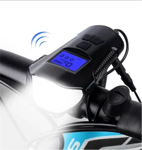 3 in 1 New Smart Bicycle Front Light Waterproof USB Rechargeable Bike Headlight With Speedometer and Speaker