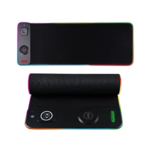 3-in-1 Wireless Charging RGB Gaming Desk Mat with Extended Keyboard Mouse Pad
