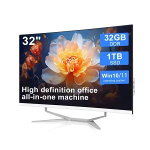 32 Inch Curved FHD 1080P All in One Pc 8 16 32GB DDR4 256 512 1TB SSD Win10 11 60Hz LCD AIO Computer Monitor for Gaming Office