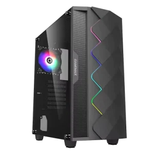 3601 Mid Tower Steel PC Gaming Computer Case with 12cm Fan