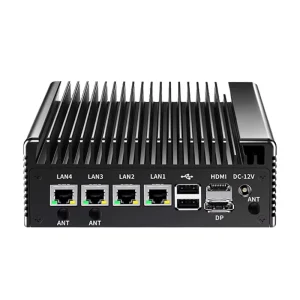 4 8 16GB DDR4 RAM Industrial X86 Embedded Mini PCs with AU US CN EU Plugs 4 Ethernet N100 DP New Release