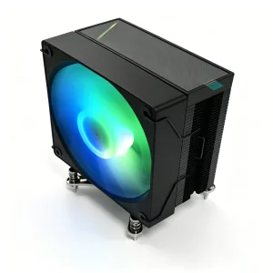 4-Heatpipe ARGB CPU Cooler, 120mm Fluid Bearing PWM Fan, Copper Heatpipes