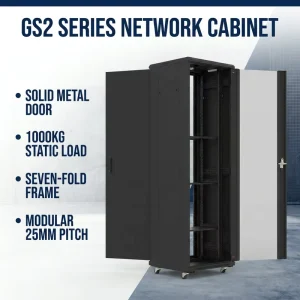 42U 19-Inch Steel Server Rack with 600mm Air Cooling for Data Center Network Cabinet