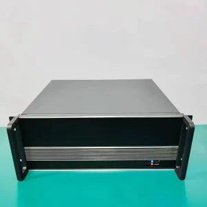 4U Aluminum Front Panel Short 350mm Deep ATX Horizontal Industrial Computer Case