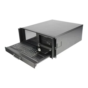 4U Industrial Computer Workstation with ATX PSU, LCD Screen, Aluminum Alloy Rack and Fan