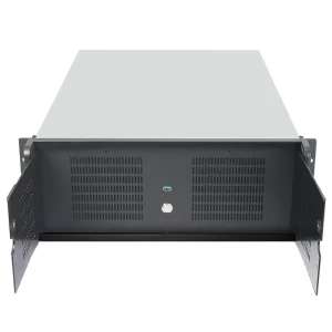 4U Industrial Control Server Case with ATX Dual-Slot Support, 10 Hard Drive Slots, 360 Water Cooling and LED Light Strip