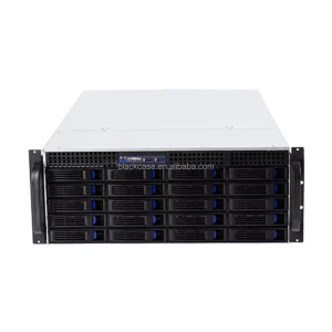 4U Rackmount Server Case with Fan, Multiple Drive Bays, 20 Hot-Swappable SATA/SAS Bays, MiniSAS/SATA Connector