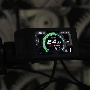 500C Mini LCD Display, 5-Pin, 24V/36V/48V Waterproof Electric Bicycle Speedometer Compatible with Mid-Drive and Hub Motor Kits