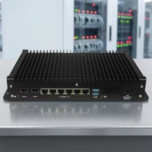 6x 2.5GbE Industrial Embedded Computer Processor Firewall Router RJ45 Console 2x SFP Fanless Edge Computer Linux Windows 11