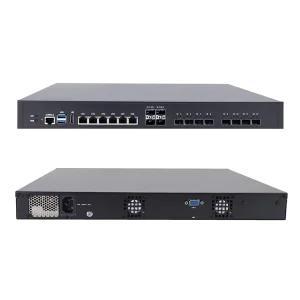 6xLAN 2.5G, 6xSFP 10G, Core i7-14700, LGA1700 1U Firewall Server PC Appliance, EPC DF17
