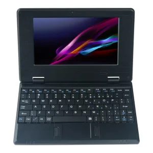 7 Inch Mini Laptop A133 Quad-Core 2GB RAM 32GB eMMC ROM Android 12 Portable Student Netbook with Wi-Fi Camera