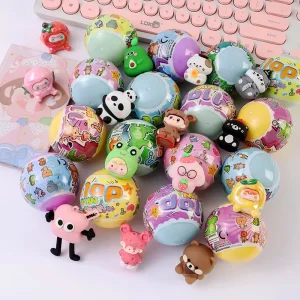 75mm Twisted Egg Ball Full-Color Mixed Coating Toy