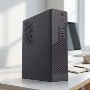 8.3L SFF Computer Case Ultra-Slim Small Form Factor Desktop PC Chassis for Business Office or Home
