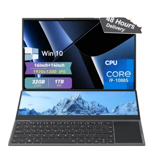 A+ Grade Slim Business Laptop Computer Dual Touch Screen High Performance Intel I7 I9 Processor 8GB RAM for Office Use