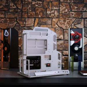 AE-Y Mid Tower Open Chassis PC Case Side Panel Window Aluminum Black