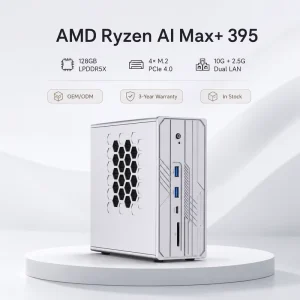 AI Mini Desktop Ryzen AI Max+ 395 WiFi 7 128GB LPDDR5X 2TB SSD Factory Direct Customizable