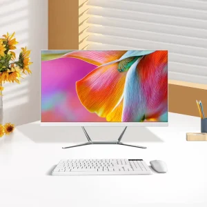 AIO PC 23.8 Inch Intel Core I5 Quad Core 8GB RAM 256GB SSD+HDD Windows 10 Office Desktop Computer for Business Home Use