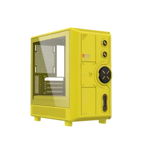 ALSEYE Computer Case RAMS 2.0(Yellow) M ATX Yellow Color PC Case Gaming Case