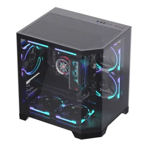 ALSEYE High Quality Computer Case Ocean 3 B Black Color PC Case With Glass Window