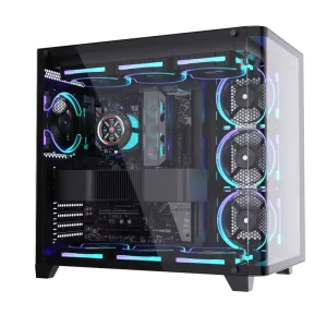 ALSEYE High Quality Computer Case Ocean 9 B Black Color PC Case With Glass Window