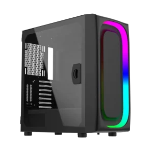 ALSEYE Mid Tower Computer Case Ai B Black Color Empty PC Case