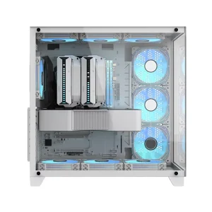 ALSEYE Mid Tower Computer Case Paladin W White Color PC Case Support 360 Cooler With Glass Window