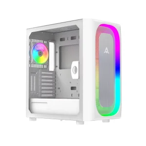 ALSEYE Mid Tower Empty Gaming Computer Case Ai Pro W White Color PC Case